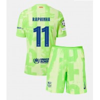 Camiseta Barcelona Raphinha Belloli #11 Tercera Equipación para niños 2024-25 manga corta (+ pantalones cortos)